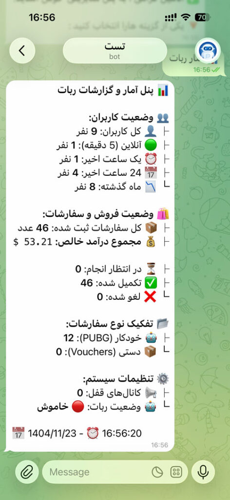ربات خرید ووچر و یوسی